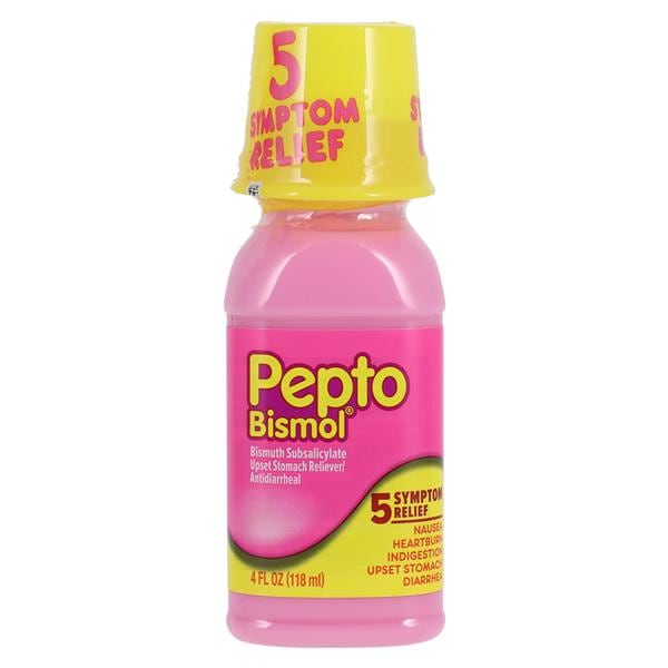 Procter & Gamble Dist Pepto-Bismol Antacid/Antidiarrhea Liquid 525mg Original 4oz/Bottle, 12 BT/CA - 149010000