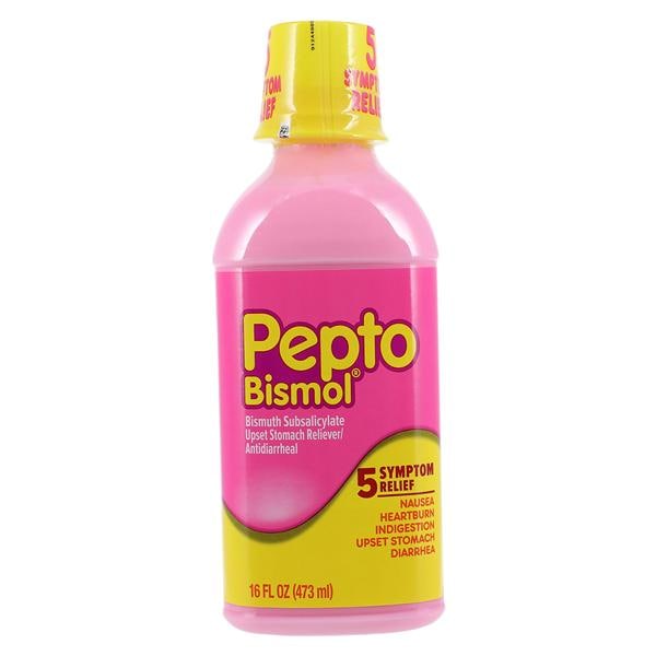 Procter & Gamble Dist Pepto-Bismol Antacid/Antidiarrhea Liquid 525mg Original 16oz/Bottle, 12 BT/CA - 149003916