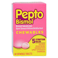 Procter & Gamble Dist Pepto-Bismol Antacid/Antidiarrhea Chewable Tablets 262mg Original 48/Box, 24 BX/CA — 149003957