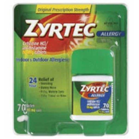 J&J Consumer Products Zyrtec Allergy Oral Liquid Gel Capsules 10mg 25/Bottle - 4263646