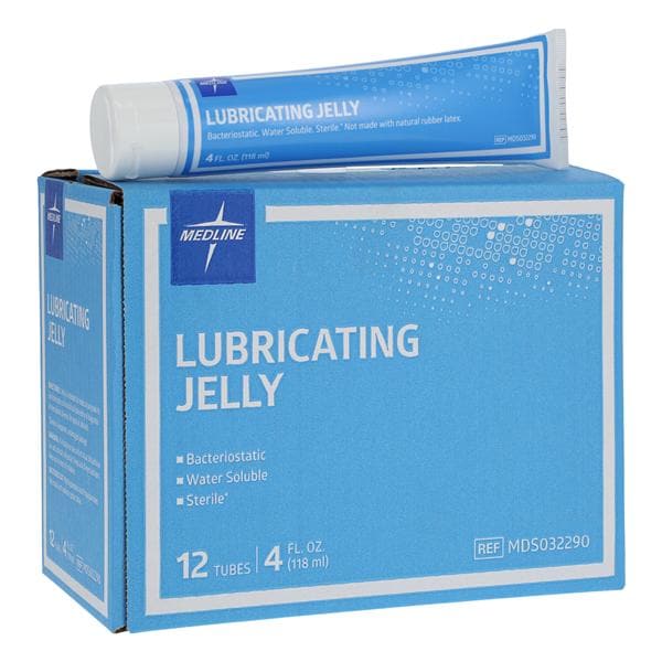 Medline Industries Inc Lubricating Jelly 4oz Flip Top Tube 12/Box, 6 BX/CA - MDS032290