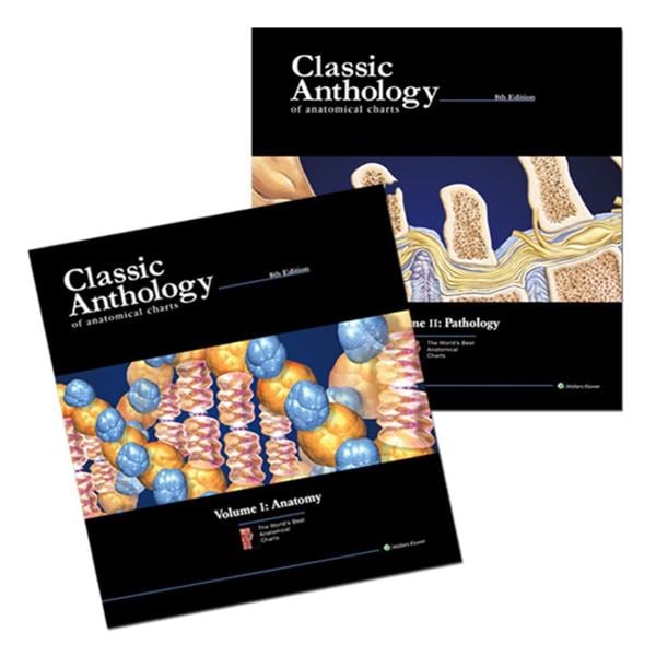 Wolters Kluwer Health Inc Classic Anthology of Anatomical Charts 7th Edition Educational Book Ea - 9781469899459