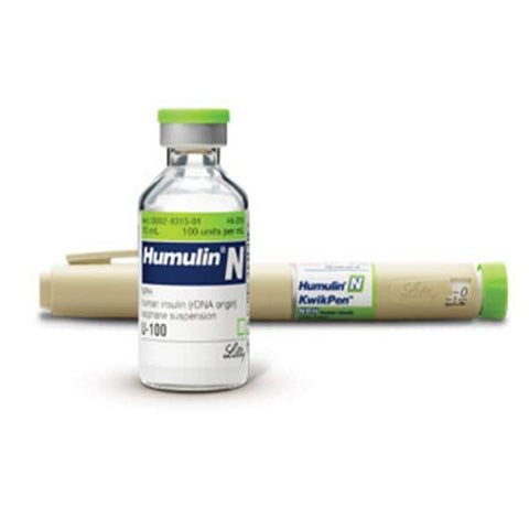 Eli Lilly Humulin N Insulin Injection 100u/mL 10mL/Vl - 1325398