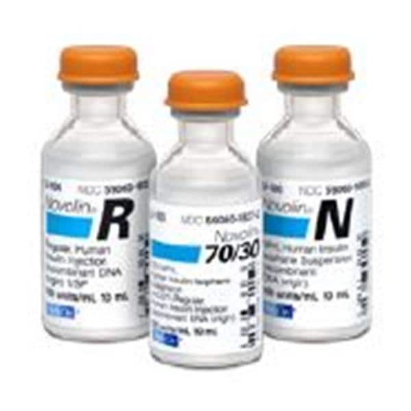 Novo-Nordisk Div Novolin R Insulin Injection 100u/mL MDV 10mL/Vl - 1231539