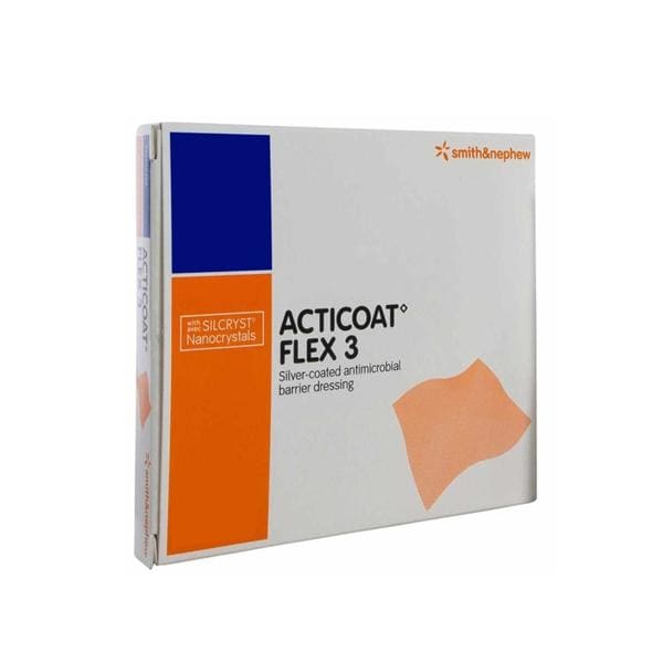Smith & Nephew, Inc Acticoat Flex 3 Polyester Wound Dressing 2x2" Sterile 8oz LF - 66800402