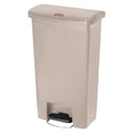 Newell Brands Dist. LLC Can Trash Slim Jim Step-On Pedal Hinge Lid Front Step Each - 1883458