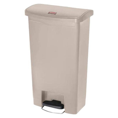 Newell Brands Dist. LLC Can Trash Slim Jim Step-On Pedal Hinge Lid Front Step Each - 1883458