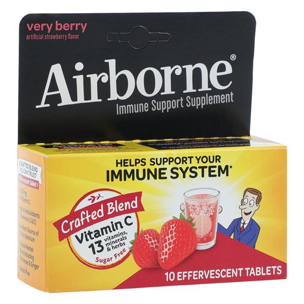 Reckitt Benkiser Airborne Tablets Effervescent Very Berry 10/Package — 4227880
