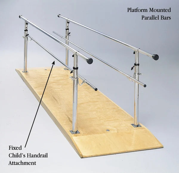 North Coast Platform Mounted Parallel Bars, 10' x 30" (3.0 x .76m) Platform ( Weight Capacity - 300 lbs. (136kg)