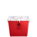Abm North America Corp -RCRA Hazardous Waste Container 8gal Black 10x10.5x7.25" Polyethylene 9/Case 242365