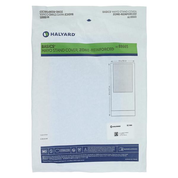 O & M Halyard -Basic 23x54" Sterile Mayo Stand Cover Blue 88665
