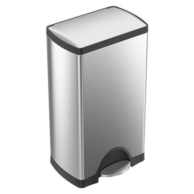 SimpleHuman LLC 10 Gallon Rectangular Kitchen Step Can Brushed Stainless Steel Each - CW1814