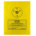 Medegen Medical Products, LLC -Transport Bag 12x15" Yellow/Black Zipper Closure LLDPE Film Symbol Non-Sterile For Chemotherapy Specimen 250/Case 9218