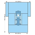 O & M Halyard -Orthoarts 114x88x126" Sterile Sheet Drape Fenestrated 89345