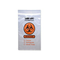 Elkay Plastics, Co, Inc -LAB-LOC Specimen Transport Bag 2mil 12x12" Red/Transparent Zipper Closure LDPE Biohazard Symbol Non-Sterile Disposable 1000/Case LAB21212