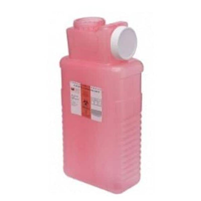 Post Medical, Inc -Sharps Container 2.5gal Translucent Red 37x18x17" Safety Column Screw Cap Plastic 1-Piece Leak-Tight Each, 16 EA/CA 1101-LPR