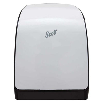 Kimberly Clark Professional -Scott Pro Paper Towel Dispenser White Plastic Wall Mount For Green Core Rolls Each 29735