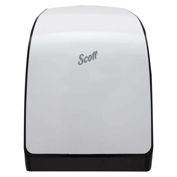 Kimberly Clark Professional -Scott Pro Paper Towel Dispenser White Plastic Wall Mount For Green Core Rolls Each 29735