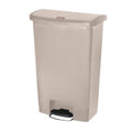 Newell Brands Dist. LLC Can Trash Slim Jim Resin Step-On Pedal Hinge Lid Self-Closing Front Step Each - 1883460
