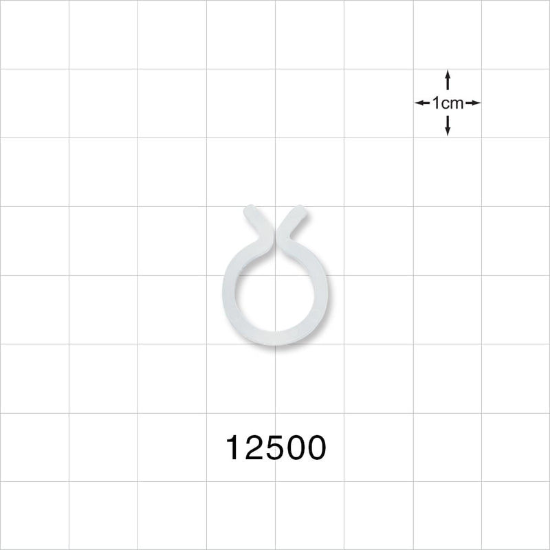 Twist Clip - 0.46 inch Diameter (11.6 mm) - 12500