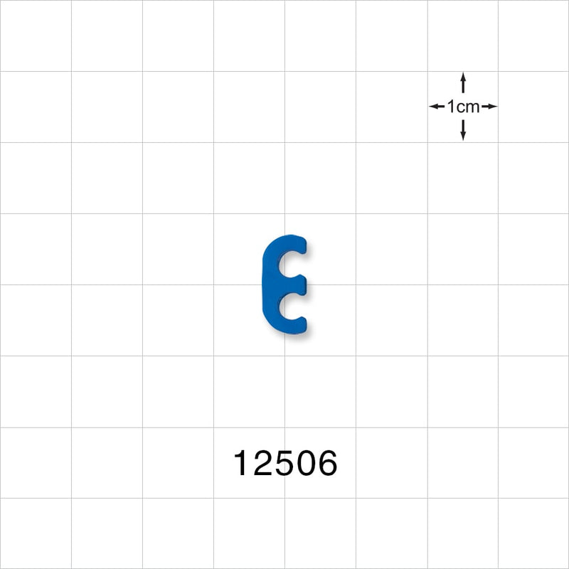 2-Channel Multi-Cavity Clip, Dark Blue - 0.157 inch Channel (4 mm) - 12506