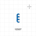 3-Channel Multi-Cavity Clip, Dark Blue - 0.157 inch Channel (4 mm) - 12507