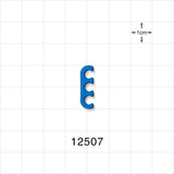 3-Channel Multi-Cavity Clip, Dark Blue - 0.157 inch Channel (4 mm) - 12507