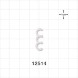 3-Channel Multi-Cavity Clip, Natural - 0.205 inch Channel (5.2 mm) - 12514