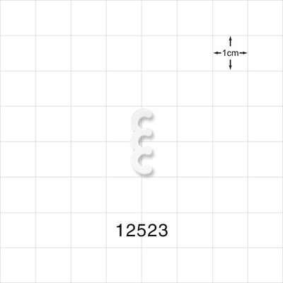 3-Channel Multi-Cavity Clip, Natural - 0.143 inch Channel (3.63 mm) - 12523