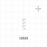 3-Channel Multi-Cavity Clip, Natural - 0.143 inch Channel (3.63 mm) - 12523