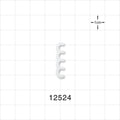 4-Channel Multi-Cavity Clip, Natural - 0.146 inch Channel (3.7 mm) - 12524