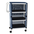 Graham-Field/Everest &Jennings Cart Linen 55-1/4x33x20" Small (3) Shelf With Cover Each - 8523