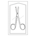 Sklar Instruments -Econo Littauer Suture Scissors Straight 5-1/2" Stainless Steel Sterile Disposable 25/Box 96-2513
