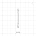 6-Channel Multi-Cavity Clip, Extended, Natural - Four Channels 0.140 inch (3.55 mm); Two Channels 0.143 inch (3.63 mm) - 12534