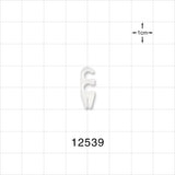 2-Channel Multi-Cavity Clip with Guide Wire Slit, Natural - 0.144 inch Channel; 0.007 inch Slit (3.65 mm; 0.17 mm) - 12539