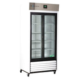 American BioTech Supply(ABS) Premier Laboratory Refrigerator 33 Cu Ft 2 Glass Doors 1 to 10C Each - ABT-HC-33