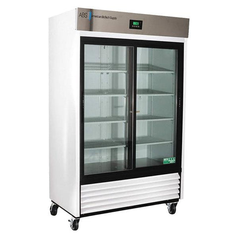 American BioTech Supply(ABS) Premier Laboratory Refrigerator 47 Cu Ft 2 Glass Doors 1 to 10C Each - ABT-HC-47
