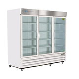 American BioTech Supply(ABS) Standard Laboratory Refrigerator 72 Cu Ft 3 Glass Doors 1 to 10C Each - ABT-HC-LS-72
