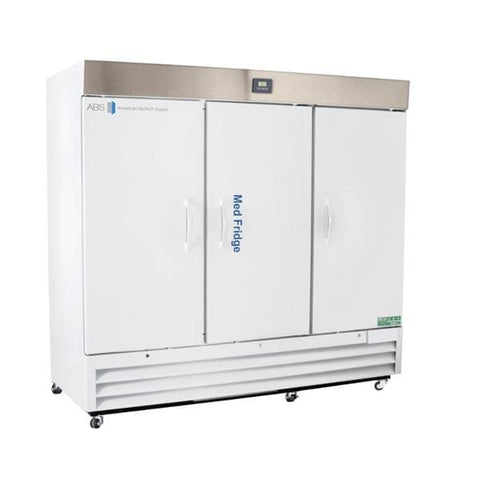 American BioTech Supply(ABS) Premier MedFridge Pharmaceutical/Vaccine Refrigerator 72cf 3 Sld Drs 2 to 8C Each - PH-ABT-HC-72S