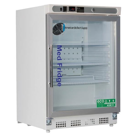 American BioTech Supply(ABS) Premier MedFridge Pharmaceutical/Vaccine Refrigerator 4.6cf Gls Dr 2 to 8C Each - PH-ABT-HC-UCBI-0404G