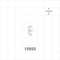 2-Channel Multi-Cavity Clip, Natural - 0.145 inch Channel (3.68 mm) - 12553