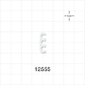 3-Channel Multi-Cavity Clip, Natural - 0.145 inch Channel (3.68 mm) - 12555