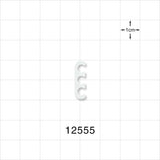3-Channel Multi-Cavity Clip, Natural - 0.145 inch Channel (3.68 mm) - 12555