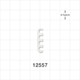 4-Channel Multi-Cavity Clip, Natural - 0.145 inch Channel (3.68 mm) - 12557