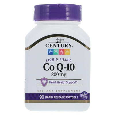 21st Century Healthcare Coenzyme Q-10 Supplement Capsules 200mg 90/Bottle - 4793436