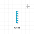 5-Channel Multi-Cavity Clip, Blue - 0.145 inch Channel (3.68 mm) - 12558