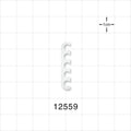 5-Channel Multi-Cavity Clip, Natural - 0.145 inch Channel (3.68 mm) - 12559