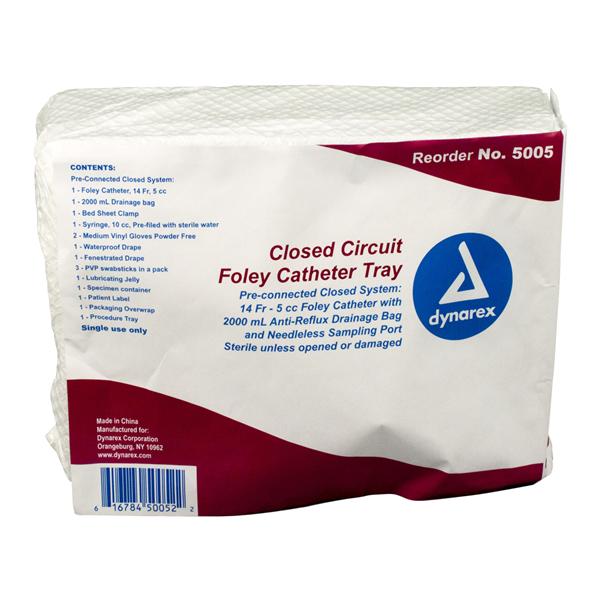Dynarex Corporation Foley Catheter Tray 14Fr - 5005