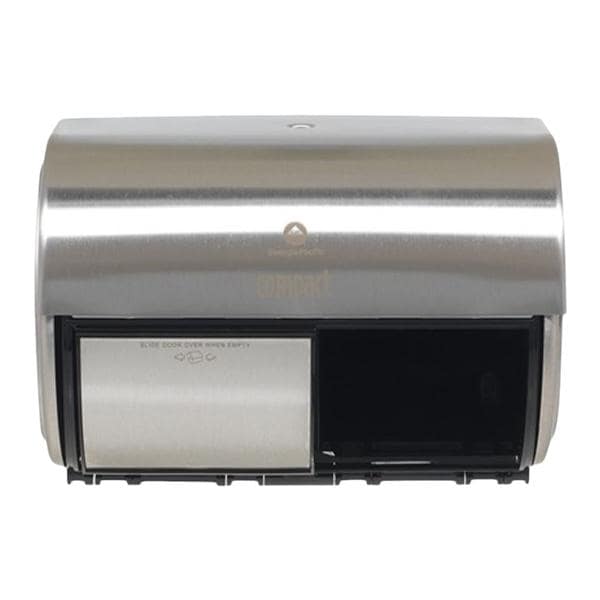 Georgia Pacific -Compact Toilet Tissue Dispenser Chrome Stainless Steel Each 56798