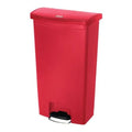 Newell Brands Dist. LLC Can Trash Slim Jim Resin Step-On Pedal Hinge Lid Self-Closing Front Step Each - 1883568